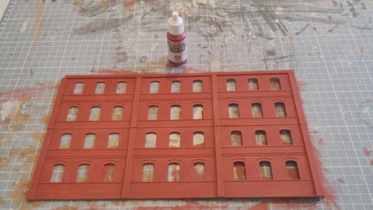 The first step is a full layer of Cavalry Brown